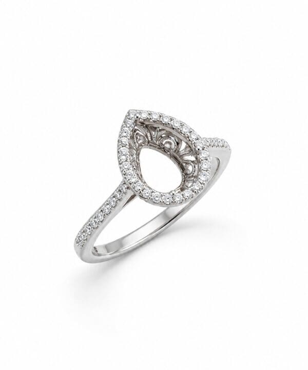 18K White Gold & Diamond Ring (0.21ct)