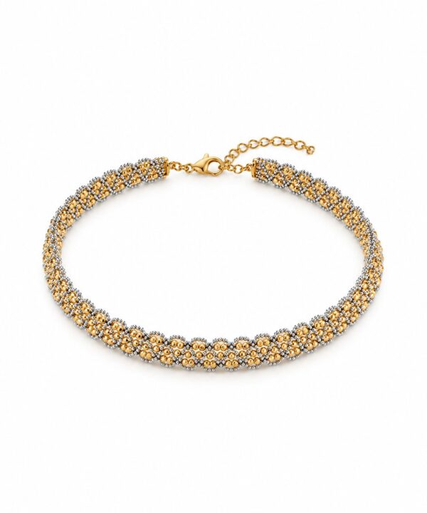 18K Yellow/White Gold Choker Necklace (21.75g)