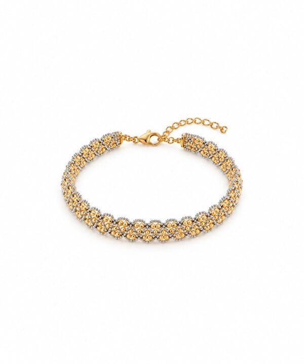 18K Yellow/White Gold Bangle (12.75g)