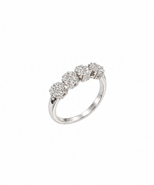 18K White Gold & Diamond Wedding Band (0.41ct)
