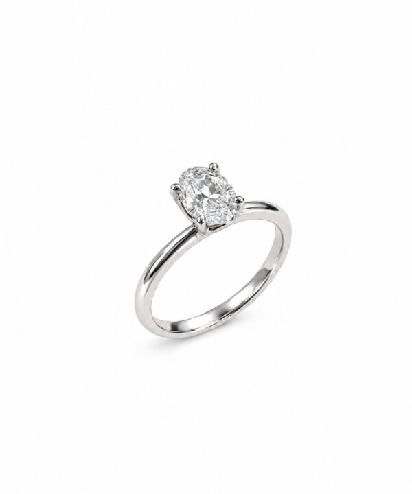0.70ct Oval Diamond Solitaire Engagement Ring