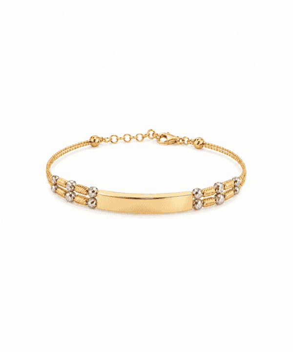 18K Yellow/White Gold Bangle (7.46g)
