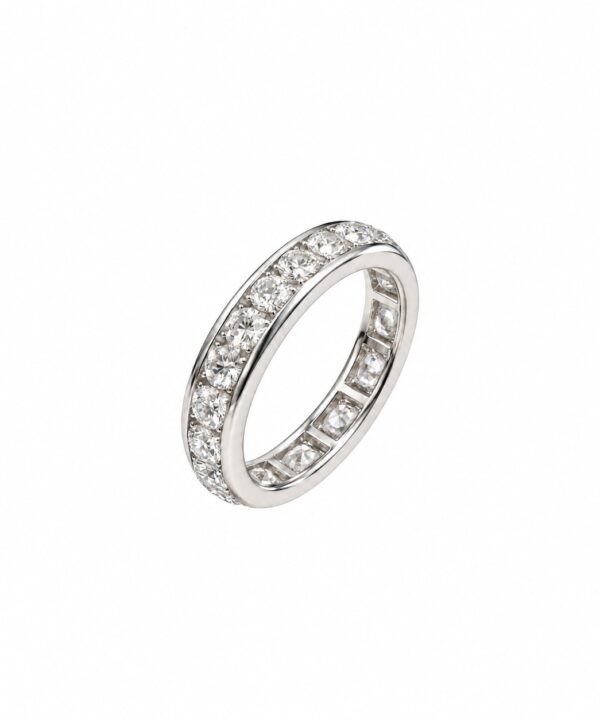 18K White Gold & Diamond Wedding Band (2.55ct)