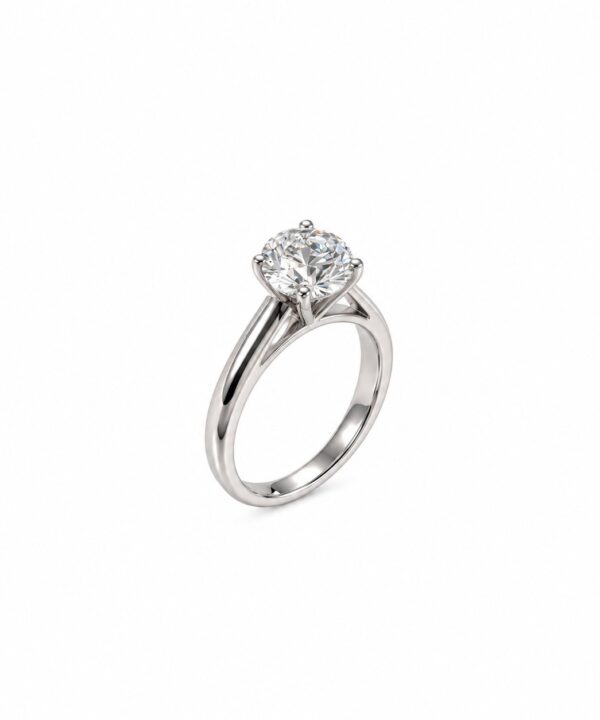 1.00ct Round Diamond Solitaire Engagement Ring