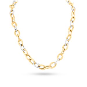 18K Yellow/White Gold Necklace - 21.40g