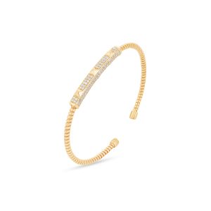 18K Yellow Gold Bangle - 13.08g