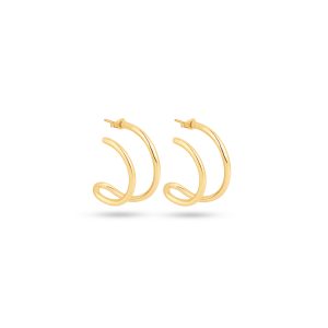 18K Yellow Gold Earrings - 6.96g