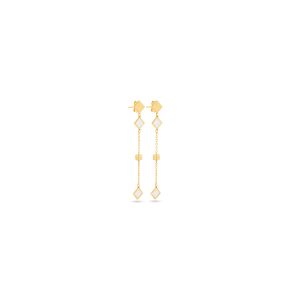 18K Yellow Gold Earrings - 1.90g