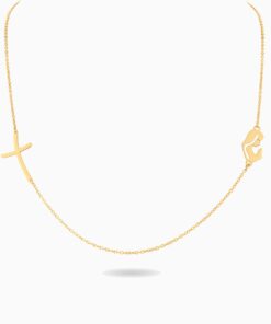 18K Yellow Gold Icon Necklace - 1.25g