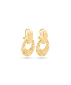 18K Yellow Gold Earrings - 6.57g