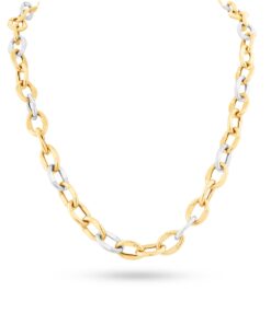 18K Yellow/White Gold Necklace - 21.40g
