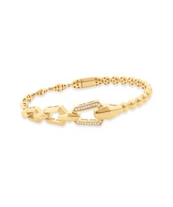 18K Yellow Gold Bangle - 11.41g