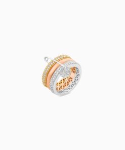 18K Yellow/White/Rose Gold Ring - 6.96g