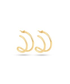 18K Yellow Gold Earrings - 6.96g