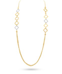 18K Yellow/White Gold Necklace - 9.82g