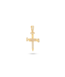 18K Yellow Gold Cross Pendant - 3.08g