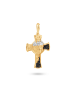 18K Yellow Gold Cross Pendant - 3.46g
