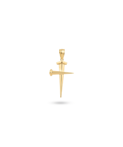 18K Yellow Gold Cross Pendant - 3.57g