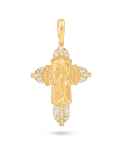 18K Yellow Gold Cross Pendant - 5.76g