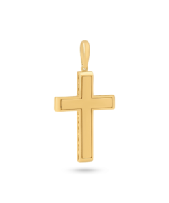 18K Yellow Gold Cross Pendant - 7.08g