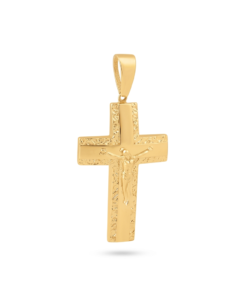18K Yellow Gold Cross Pendant - 7.77g