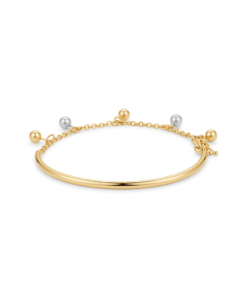 18K Yellow Gold Bangle - 2.61g