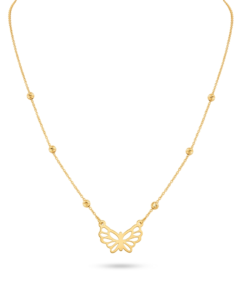 18K Yellow Gold Necklace - 1.10g