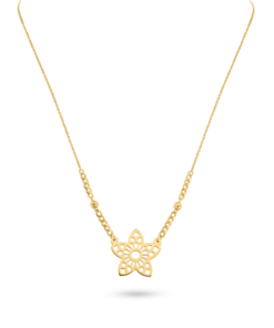 18K Yellow Gold Necklace - 1.40g