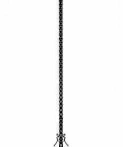 18K White Gold & Black Diamond Tennis Bracelet (12.95ct)