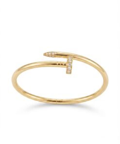 18K Yellow Gold & Diamond Bangle (0.55ct)