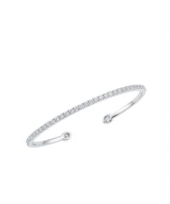 18K White Gold & Diamond Bangle (0.69ct)