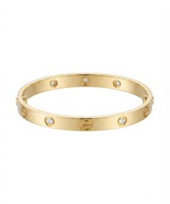 18K Yellow Gold & Diamond Bangle (0.52ct)