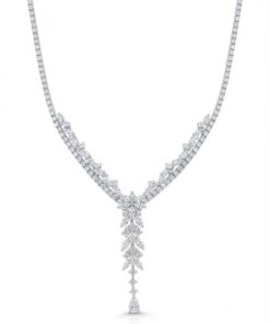18K White Gold & Diamond Necklace (6.38ct)