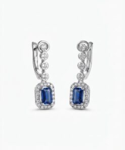 18K White Gold & Diamond Earrings (0.38ct)