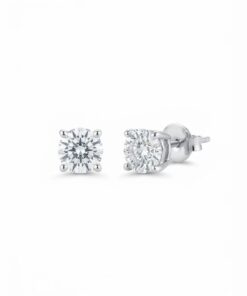 18K White Gold & Diamond Earrings (1.04ct)