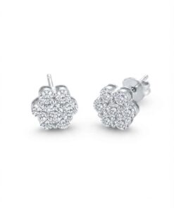 18K White Gold & Diamond Earrings (1.12ct)