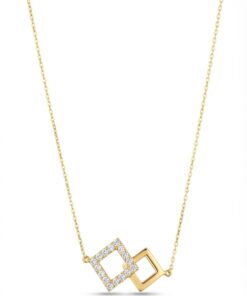 18K Yellow Gold & Diamond Necklace (0.56ct)