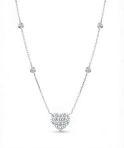 18K White Gold & Diamond Necklace (1.42ct)