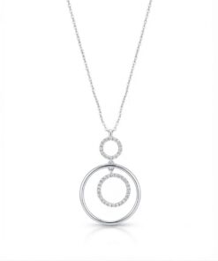 18K White Gold & Diamond Necklace (0.26ct)