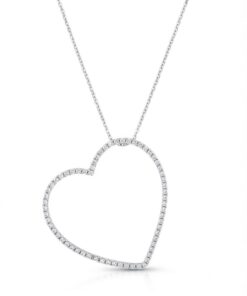 18K White Gold & Diamond Necklace (0.65ct)