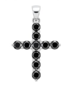 18K White Gold & Black Diamond Pendant (1.35ct)