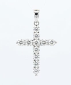 18K White Gold & Diamond Pendant (1.19ct)