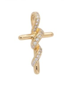 18K Yellow Gold & Diamond Pendant (0.05ct)