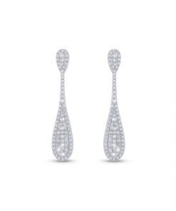 18K White Gold & Diamond Earrings (2.01ct)