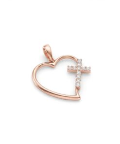 18K Rose Gold & Diamond Pendant (0.16ct)