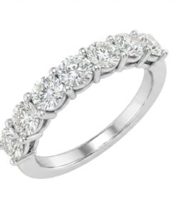 18K White Gold & Diamond Wedding Band (0.97ct)